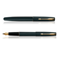 Haute qualité noir mat vecteur Chrome garniture rouleau stylo à bille porte-clés gratuit Design élégant pour l'écriture lisse bureau cadeaux