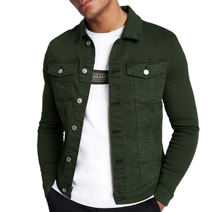 Chaqueta vaquera de calidad superior para hombre con botones frontales de lavado azul Mangas largas Tela duradera Ajuste inteligente y aspecto elegante a precio - Product Image 4