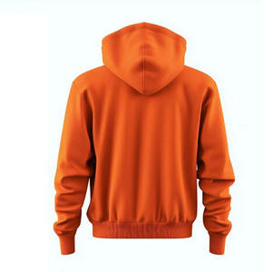 Sudadera con Capucha de Algodón con Logotipo Bordado Rojo, Talla Mediana para Hombre, Unisex, con Bolsillo Tipo Canguro - Product Image 4