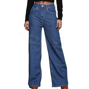 Offre Spéciale Pantalon en jean taille moyenne pour femmes personnalisé avec design avant plat Street Wear pour la saison de printemps marque privée - Product Image 1