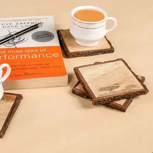 Compre Posavasos de Madera de Forma Cuadrada, Hechos a Mano, Ecológicos, Reutilizables, Tapetes y Almohadillas para Mesa, Posavasos de Calidad de Exportación - Product Image 1
