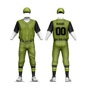 Camiseta de béisbol personalizada de buena calidad, diseño de uniforme, uniforme de béisbol de softbol con botones juveniles sublimados - Product Image 5