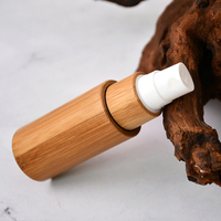 Rouleau de 10ml sur la bouteille d'huile essentielle rouleau en verre de bambou avec bouteille de pulvérisateur de couvercle en bambou