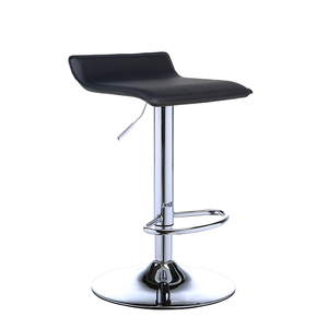 Taburete de <span class=keywords><strong>Bar</strong></span> Giratorio Moderno con Altura Ajustable, Asiento de Cuero PU con Base de Metal para Barra de Cocina, Restaurante - Product Image 2