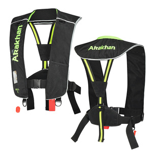 Adult Inflatable Marine Life Jacket (WCP-B201) Type B CO2 Life Vest with Automatic Manual Inflation 130N Buoyancy Reflective - Product Image 2