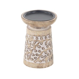 Bougeoir au design antique, éclairage décoratif de finition antique mat fait à la main pour la maison multi-occasions - Product Image 5