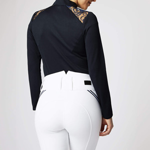 Personalizable al por mayor Mujeres Riding Show Camisas Capa base Top Ropa ecuestre Premium Comfort and Fit Camisa de equitación - Product Image 4