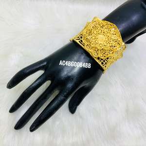 <b>Gold</b> Design <b>Gold</b> Plated Bangles Set. - Product Image 1