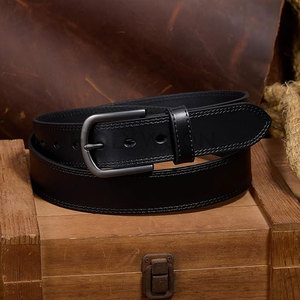 Cinturón de Cuero para Hombre, Diseño Clásico Premium, Hebilla de Acero, Ligero e Impermeable, para Pantalones de Vestir, Oficina y Uso Diario - Product Image 3