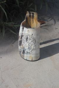 Taza de cuerno de búfalo hecha a mano de calidad Artesanías naturales para hoteles Hogar y fiestas para beber - Product Image 2