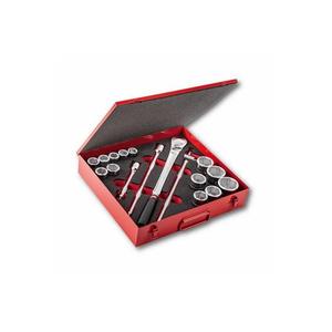 Usag Assorted Sheet Steel <b>Box</b> with 17pcs Hexagonal Sockets - Product Image 1