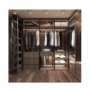 เฟอร์นิเจอร์ห้องนอนคุณภาพสูง ตู้เสื้อผ้าแบบโมดูลาร์ทันสมัย หุ้มด้วยอะคริลิก ผลิตจาก MDF พร้อมแผ่นวีเนียร์ที่ได้รับการรับรองมาตรฐาน CARB - Product Image 3