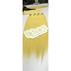 Wholesale VIETNAMESE RAW HAIR blonde wavy factory price full cuticle aligned one donor hair supplier