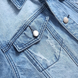 Superb Quality Plus Size Casual Slim Custom Made Denim <b>Jacket</b> Comfortable Turn Collar Winter <b>Jacket</b>-4XL New Condition - Product Image 4