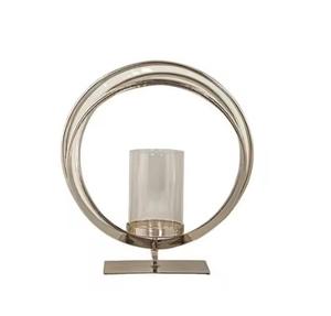 Portavelas votivo de lujo Base negra Acabado dorado Portavelas de alta calidad con votivo a precio razonable Llegada caliente - Product Image 2