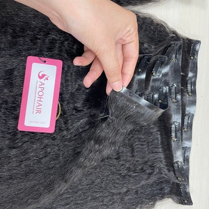 วิกผมคนแบบกิ๊ปหนีบผมแบบหยิกสำหรับต่อแบบไร้รอยต่อ100% จากเวียดนาม - Product Image 4