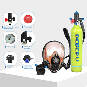 Bình khí nén cao áp 1L bằng nhôm bán buôn kèm mặt nạ <span class=keywords><strong>l</strong></span>ặn, thiết bị <span class=keywords><strong>l</strong></span>ặn biển, dùng được <span class=keywords><strong>20</strong></span> phút dưới nước - Product Image 4