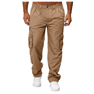 Ropa de trabajo de moda para hombre, pantalones deportivos con cordón grande con bolsillo, pantalones de cuentas laterales de talla grande, pantalones informales para correr - Product Image 2