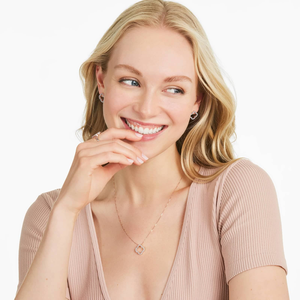 Luxe 2.5mm Moissanite rond diamant collier 925 argent et 10K plaqué or chaîne à maillons tenue quotidienne cadeau pour petite amie - Product Image 3