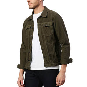 Vestes en jean d'hiver à col rabattu pour hommes Vêtements sur mesure de haute qualité Veste en jean ajustée avec étiquette et emballage personnalisés - Product Image 2