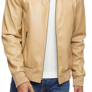 Veste en cuir véritable pour hommes, vestes d'hiver pour motocyclistes, vestes chaudes en cuir véritable, nouvelle collection de haute qualité - Product Image 4