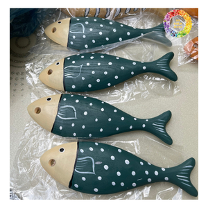 Pez de madera Arte de pez de madera único, pez de madera hecho a mano más vendido, arte de pez de madera moderno para pared, pez de madera pintado - Product Image 2