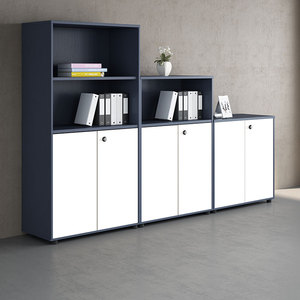 Meuble de classement moderne en panneaux mélaminés, quatre tiroirs, avec serrure à code, organisateur de rangement sécurisé pour bureau, maison et école - Product Image 1