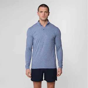 Sudaderas con Capucha Personalizadas con Logotipo de Golf, de Manga Larga, Ligeras, con Cierre de Cremallera de 1/4 para Hombre - Product Image 1