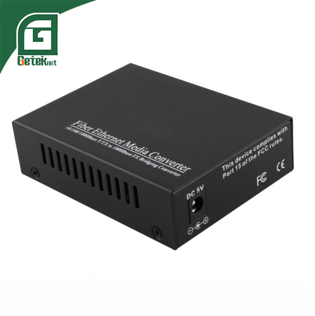 GETEKnet OEM Mini Dual Fiber SM GPON Ethernet Advance Type Media Converter 5G 25KM Industrial Fiber Optical Gigabit 10/100/1000