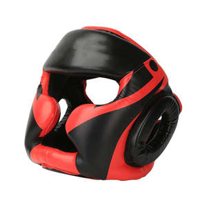 Protège-tête de boxe Offre Spéciale avec logo personnalisé Taille réglable Protège-tête en cuir Fabriqué au Pakistan Prix raisonnable Logo personnalisé OEM - Product Image 1