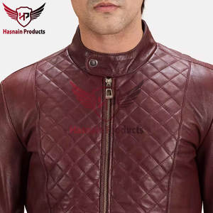 Veste en cuir marron vintage pour homme Qualité supérieure Vêtements d'extérieur d'hiver de style classique Prix - Product Image 5