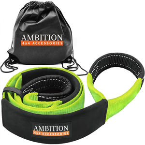 Sangle de récupération AMBITION 3 pouces x 8 pieds, résistance à la rupture de 36 000 livres, sangle de remorquage d'urgence, corde d'extension de treuil - Product Image 3