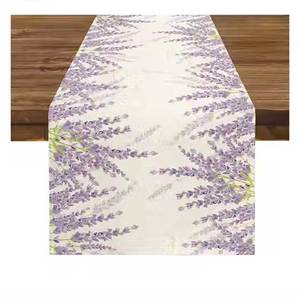 Fourniture en vrac Design personnalisé Style luxe lavable 100% coton brodé chemin de table avec logo personnalisé - Product Image 3