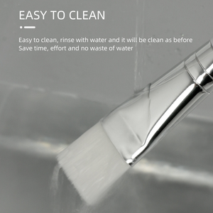 Minimal pesanan kuas masker wajah rambut nilon kecantikan profesional sikat masker <span class=keywords><strong>Mini</strong></span> aplikator masker wajah datar lembut - Product Image 5