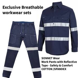 Vêtements de travail personnalisés de haute qualité avec bandes réfléchissantes uniformes d'usine en gros vêtements de Protection du travail pour une utilisation en entreprise - Product Image 1