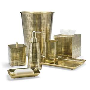 Ensembles de salle de bain classiques en métal de 5 couleurs simples décoration produits de luxe de vente en gros ensemble de salle de bain - Product Image 2