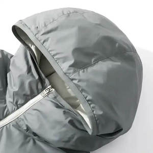 Puffer <b>Jacket</b> Padded Bubble Coats Warm Winter <b>Men</b> <b>Jacket</b> OEM Custom Lightweight Pocket <b>Men</b> <b>Canvas</b> Fabric Stand Casual - Product Image 6