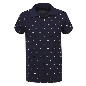 T-shirt imprimé à manches courtes de haute qualité séchage rapide respirant avec demi-bouton tissu tricoté décontracté pour hommes T-Shirt grande taille - Product Image 4