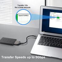 Cable SATA a USB C, adaptador de controlador duro SATA III tipo C de 3,1 a 2,5 "-convertidor externo para transferencia de datos SSD/HDD