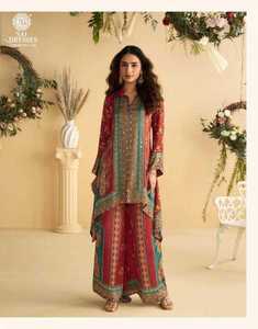 Conjunto de Kurta de Seda para Niñas, Elástico, Cómodo, Protección Solar, Sin Arrugas, Secado Rápido, Estilo Tradicional, Largo Medio, Neeta - Product Image 5