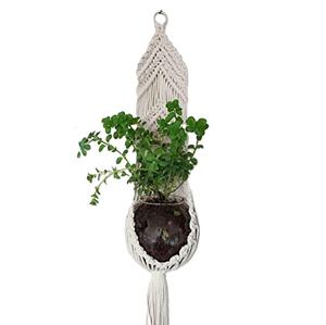 Colgante de pared de macramé de diseño bohemio de alta calidad para exteriores, hogar, restaurante, Hotel, decoración de jardín sin maceta, precio bajo - Product Image 3