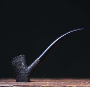 Bán Buôn Giá Rẻ Giá Dài Churchwarden Bằng Gỗ Thuốc Lá Ống Với rusticated Sơn Mài Hút Hookah Ấn Độ Gỗ Tự Nhiên Ống - Product Image 1