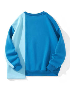 Nouveau sweat-shirt multicolore à patchwork grande taille pour femmes, vêtements d'extérieur décontractés, sweats à blocs de couleurs - Product Image 2