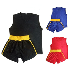 Uniformes de boxe unisexes personnalisés de haute qualité, option avant, vêtements d'arts martiaux élégants, matière polyester/coton, taille personnalisable - Product Image 2