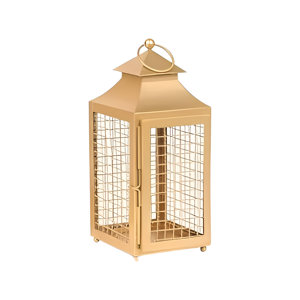 Hot Sale Golden Metal Lanterns Best Price from India for Home Restaurant Hotel <b>Garden</b> Outdoor Party-Candle Holder Iron Steel - Product Image 3