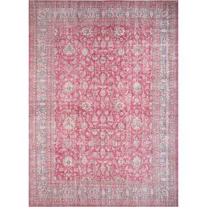 พรมขนสัตว์ทอมือลายดอกไม้สีแดงส้ม รุ่น Pae-233 ขนาดใหญ่ สไตล์วินเทจ สำหรับห้องนั่งเล่น ห้องโถง ทางเดิน เหมาะสำหรับวัยรุ่น รูปทรงสี่เหลี่ยมผืนผ้า - Product Image 1