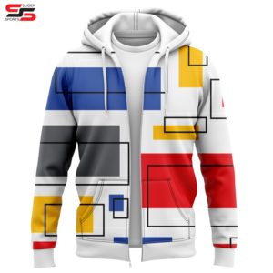 Sublimation Hiver Zip-Up Casual Hoodie 100% Coton Impression Numérique Gym Training Wear - Product Image 4