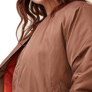 Vente en gros de blouson d'aviateur élégant pour femmes 2025, tissage au crochet personnalisé, veste respirante et durable à bas prix pour femmes - Product Image 2