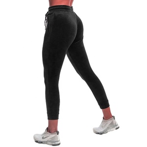 Femmes 2025 nouvelle mode velours pantalons de survêtement piste Jogging pantalon avec plat avant Style en gros - Product Image 6