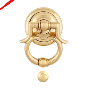 Heurtoir de porte de forme ronde au fini doré le plus beau pour hôtel et maison - Product Image 2